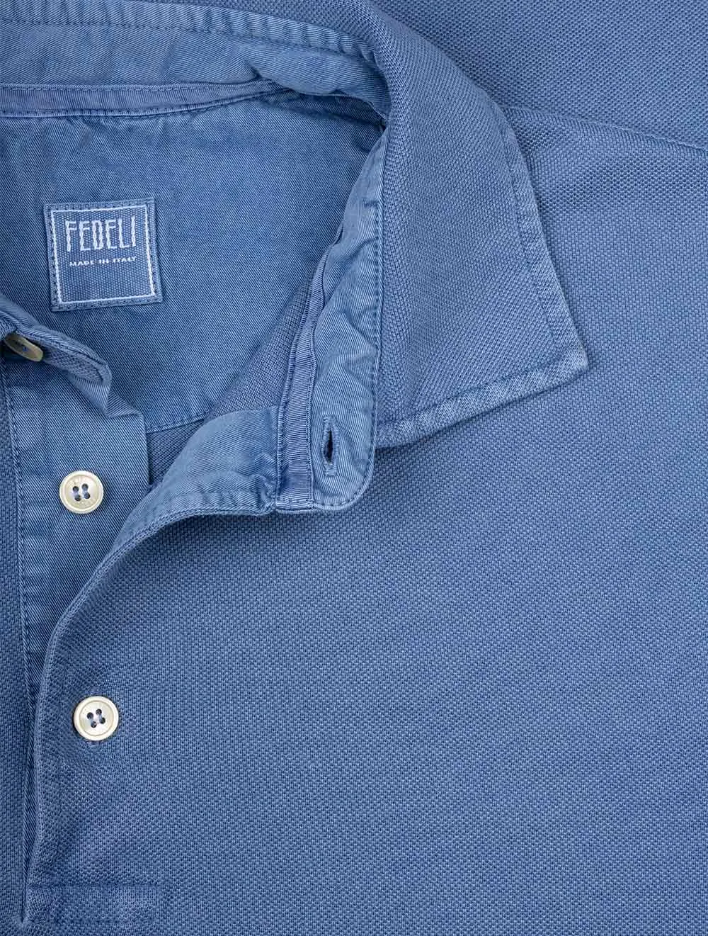 North Piquet Short Sleeve Polo Blue