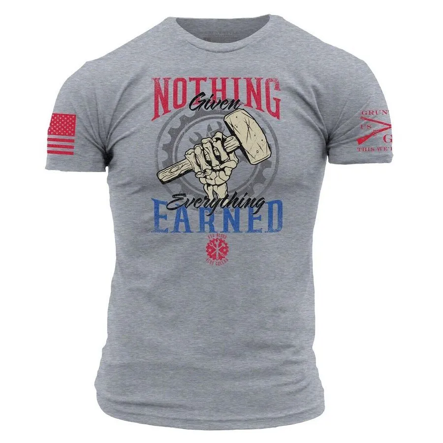 Nothing Given T-Shirt - Dark Heather Gray