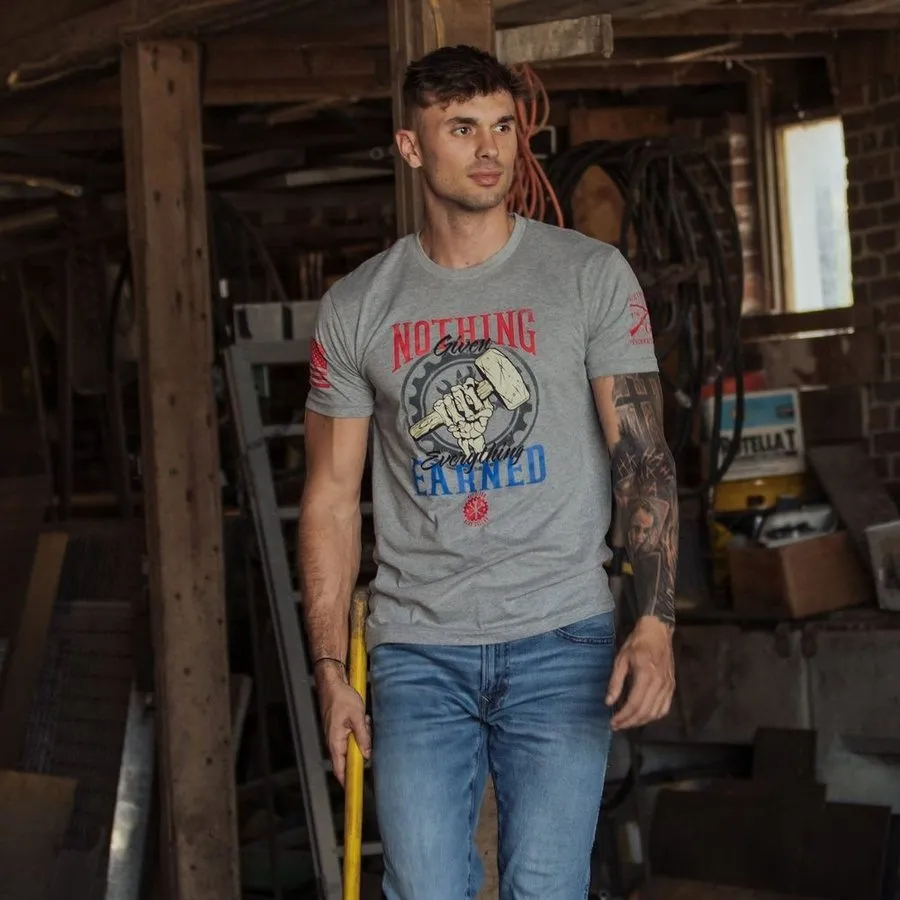 Nothing Given T-Shirt - Dark Heather Gray