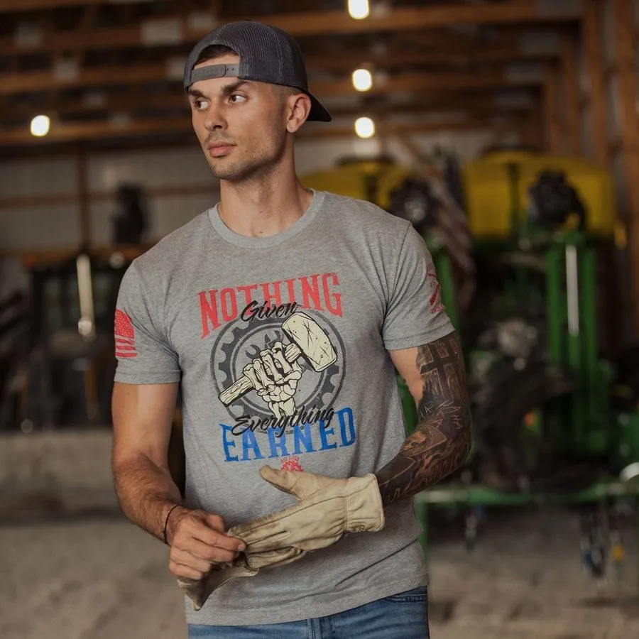 Nothing Given T-Shirt - Dark Heather Gray
