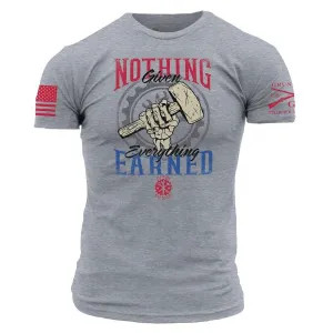 Nothing Given T-Shirt - Dark Heather Gray