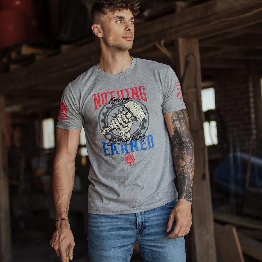 Nothing Given T-Shirt - Dark Heather Gray