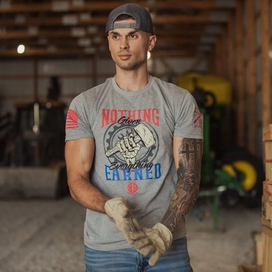 Nothing Given T-Shirt - Dark Heather Gray
