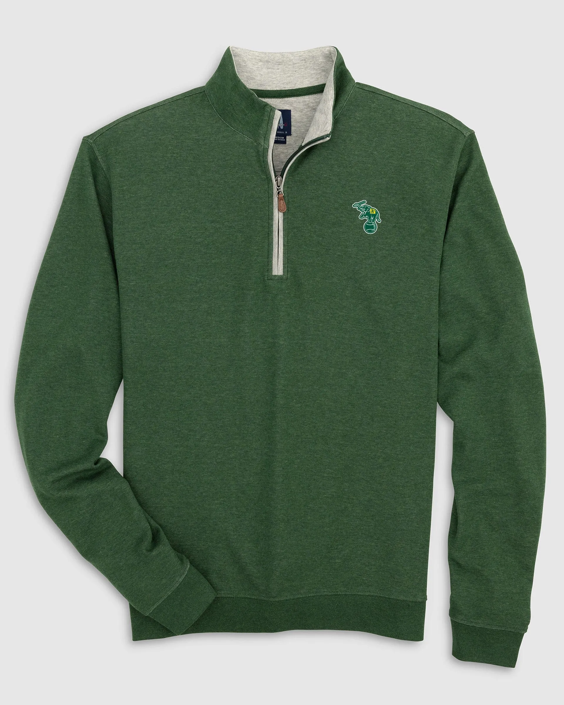 Oakland Athletics Sully 1/4 Zip - Cooperstown Logo