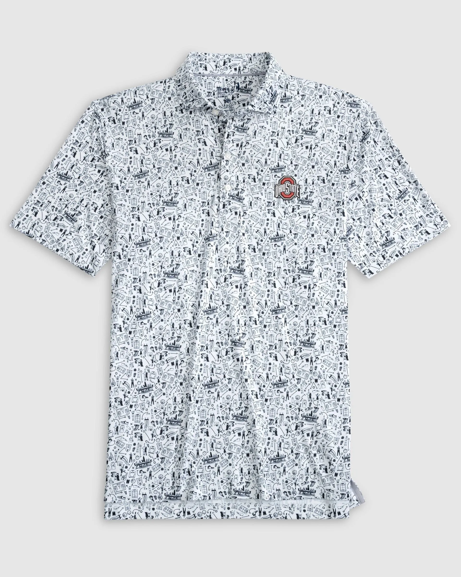 Ohio State Hoop There It Is Performance Jersey Polo