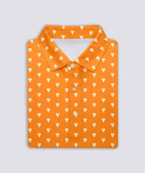 Orange UT Interlock Performance Polo