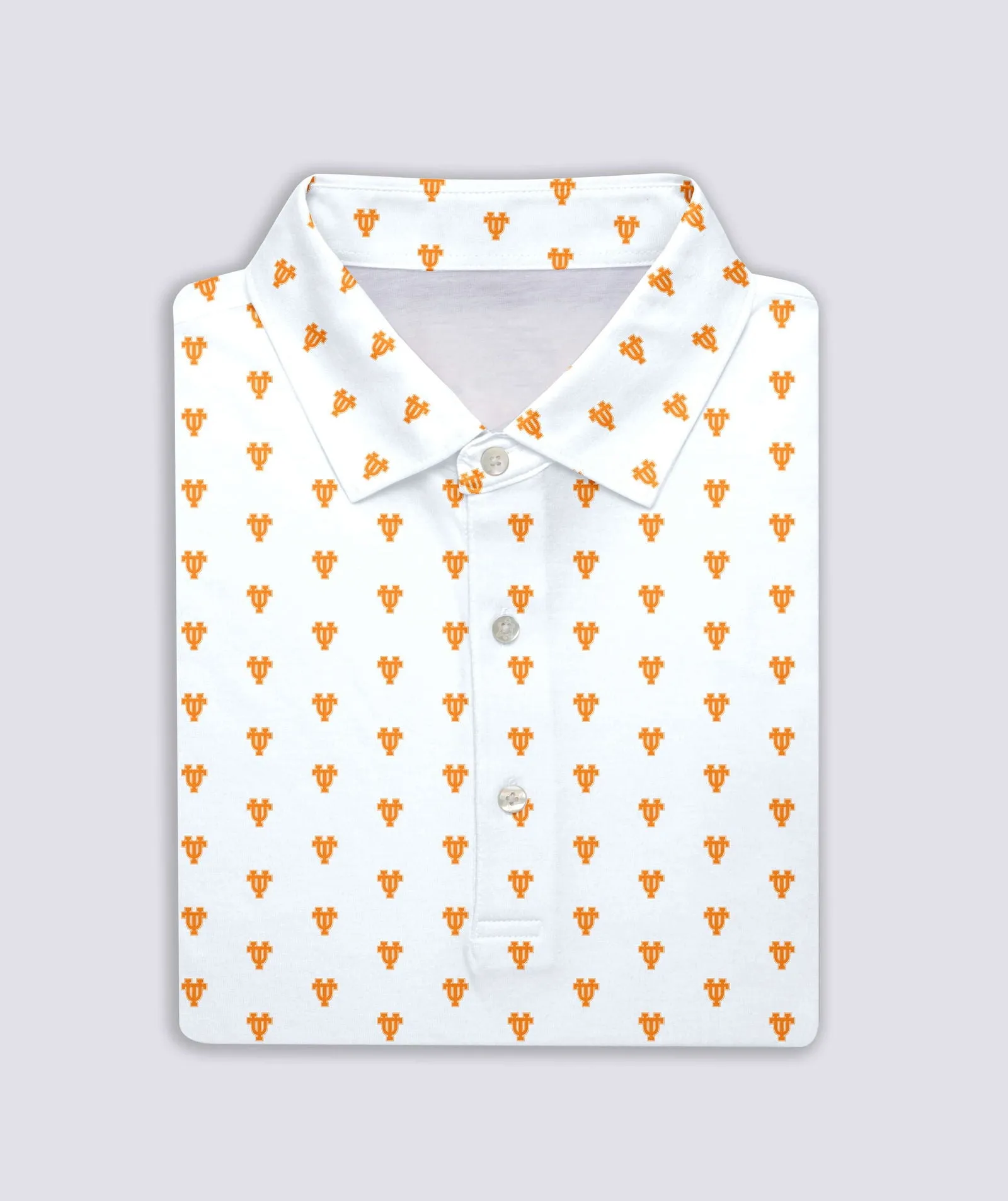 Orange UT Interlock Performance Polo