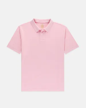 PINK SOLID PIQUE POLO