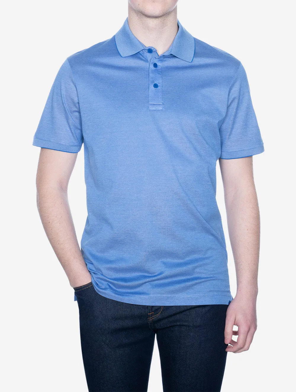 Piqué Polo Shirt Ice Blue