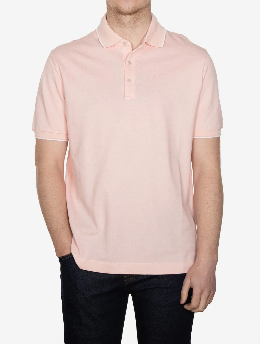Pique Polo Shirt Salmon