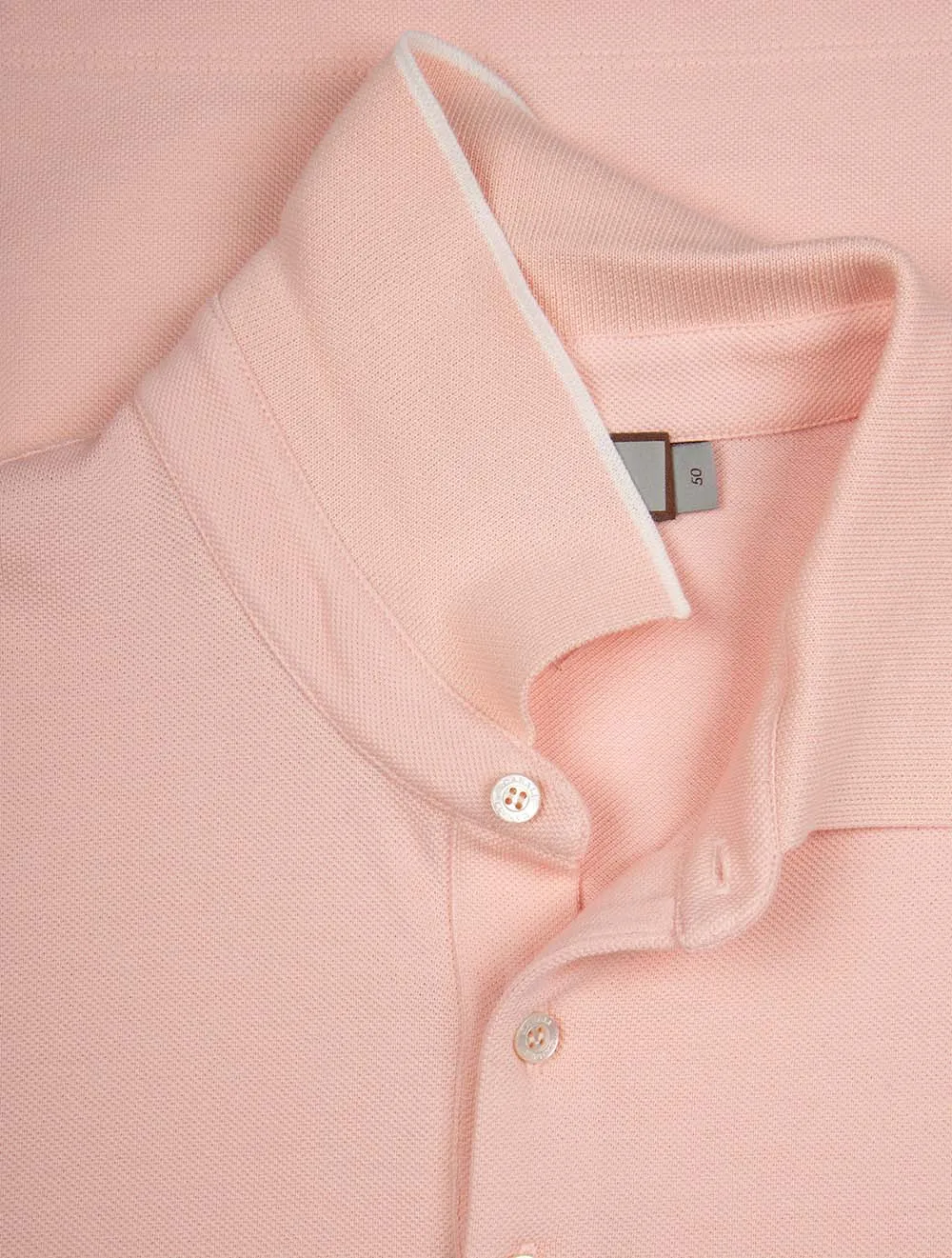 Pique Polo Shirt Salmon