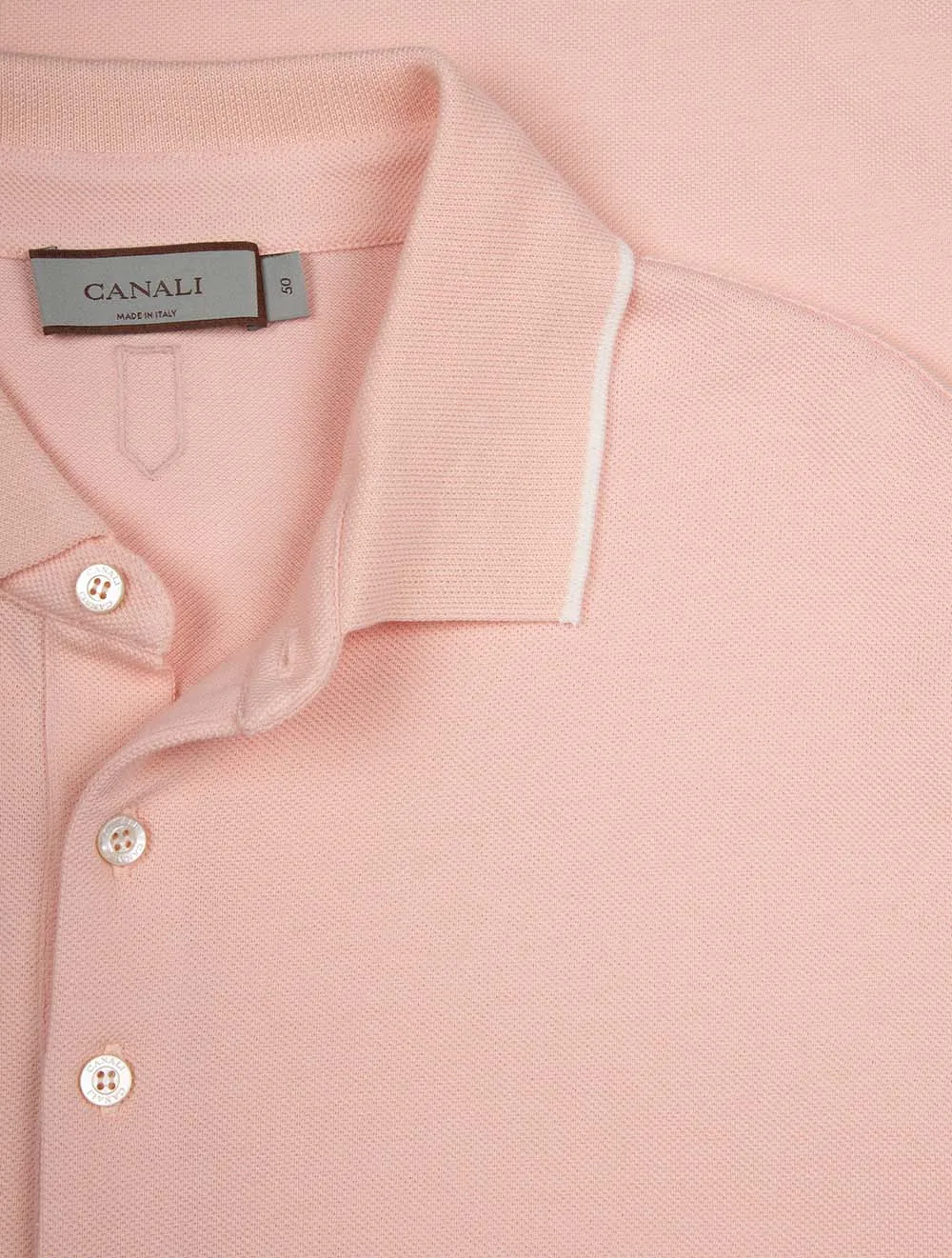 Pique Polo Shirt Salmon