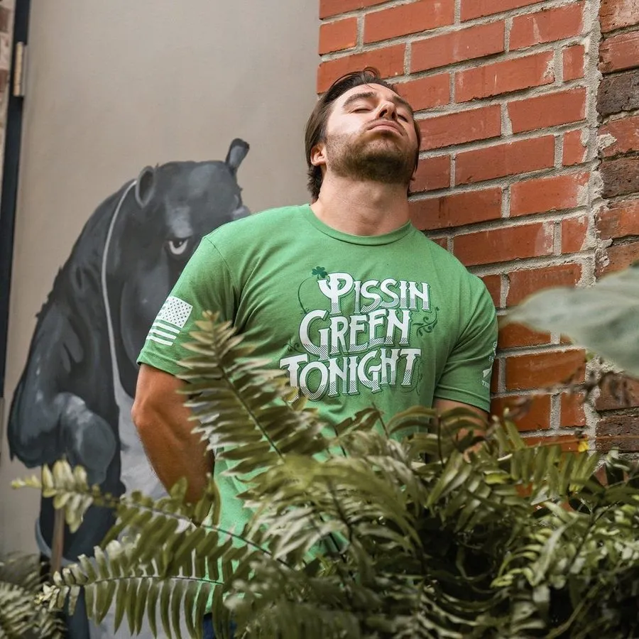 Pissin' Green T-Shirt - Kelly Green
