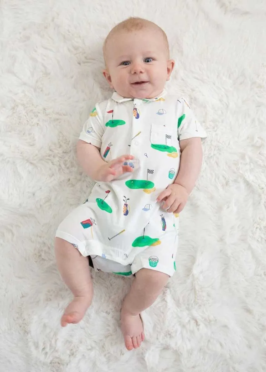 Polo Romper - Golf