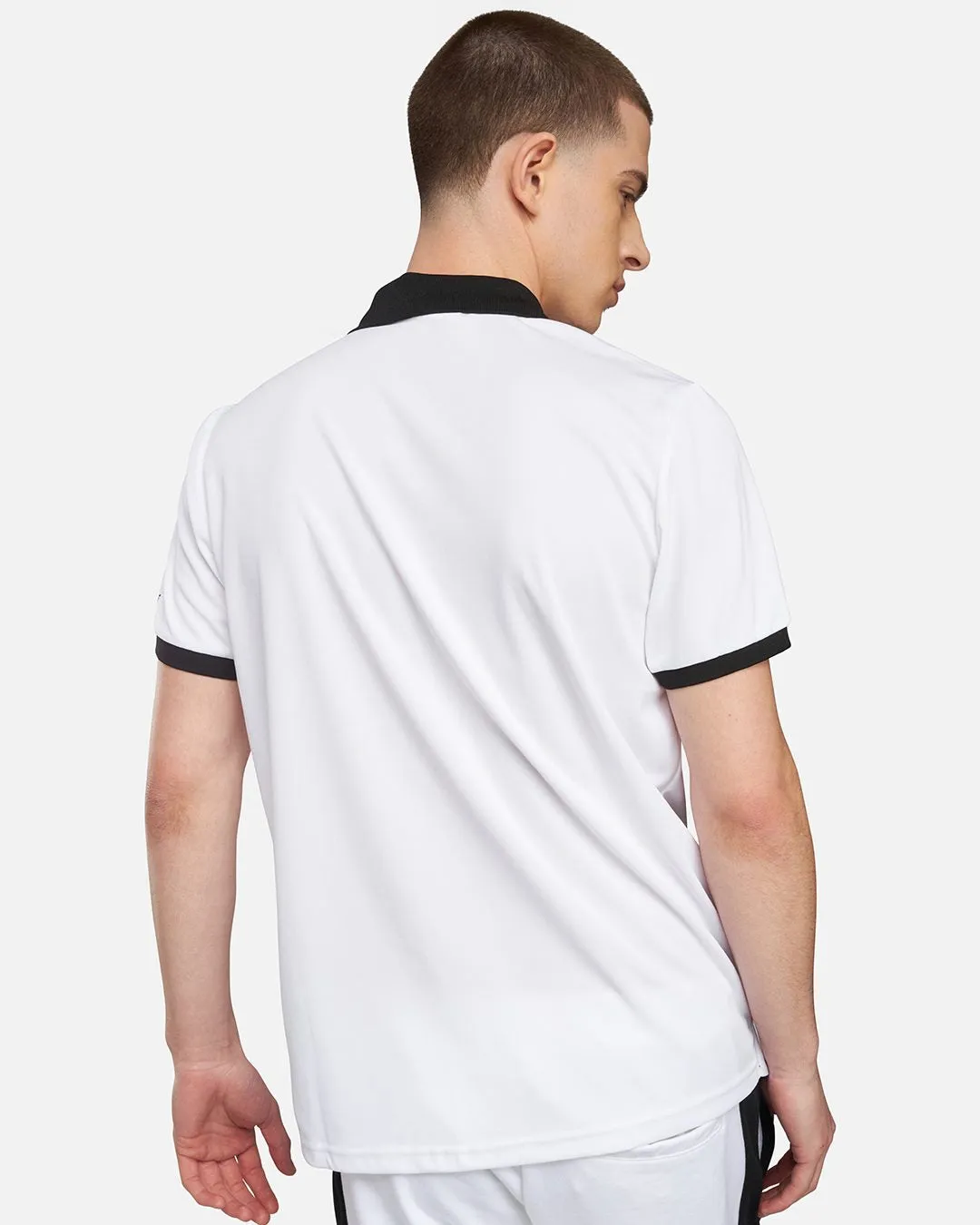 Polo Sergio Tacchini Diamante - Blanc/Noir