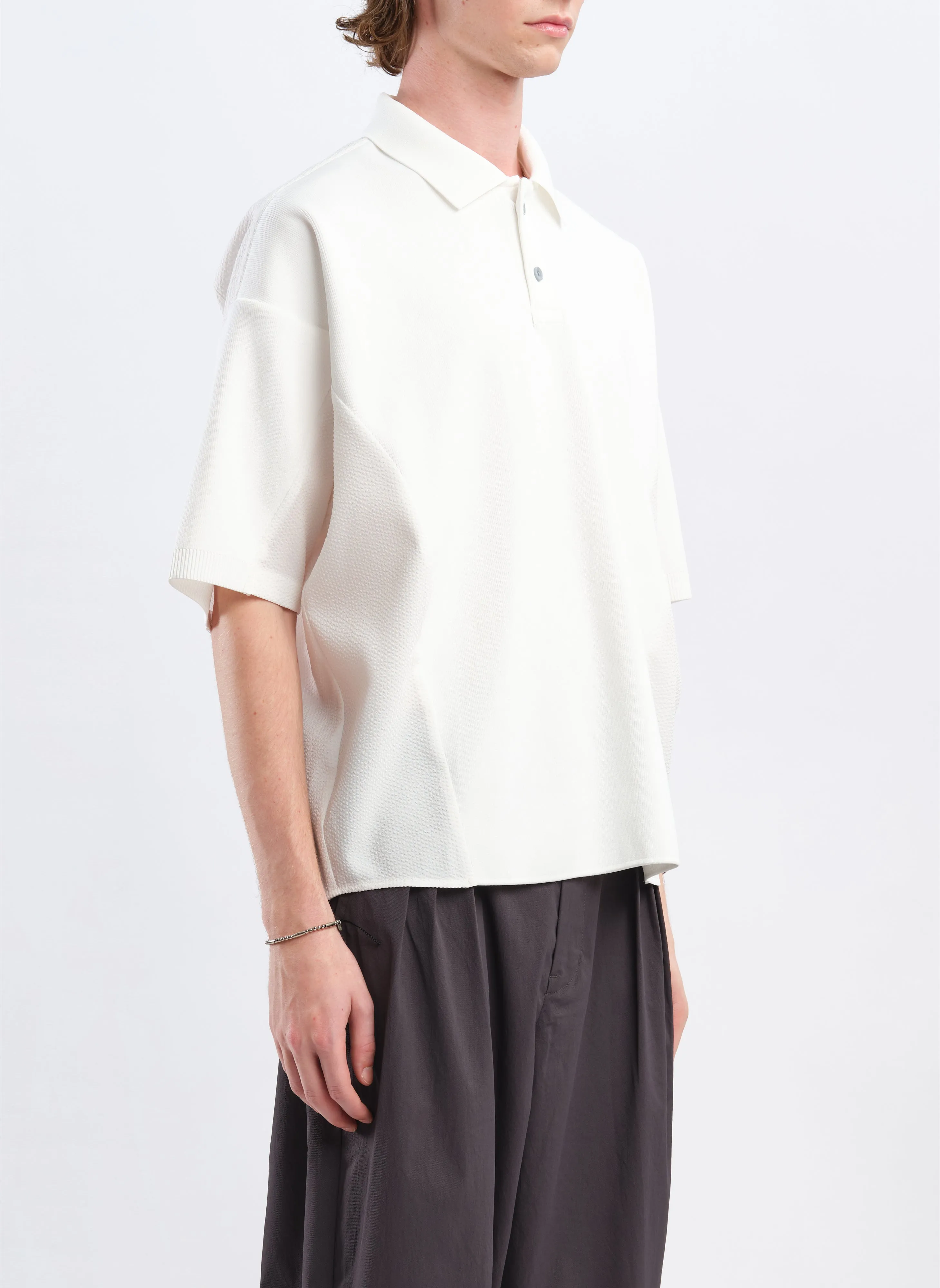 Polyester Business Knit Blocking Polo
