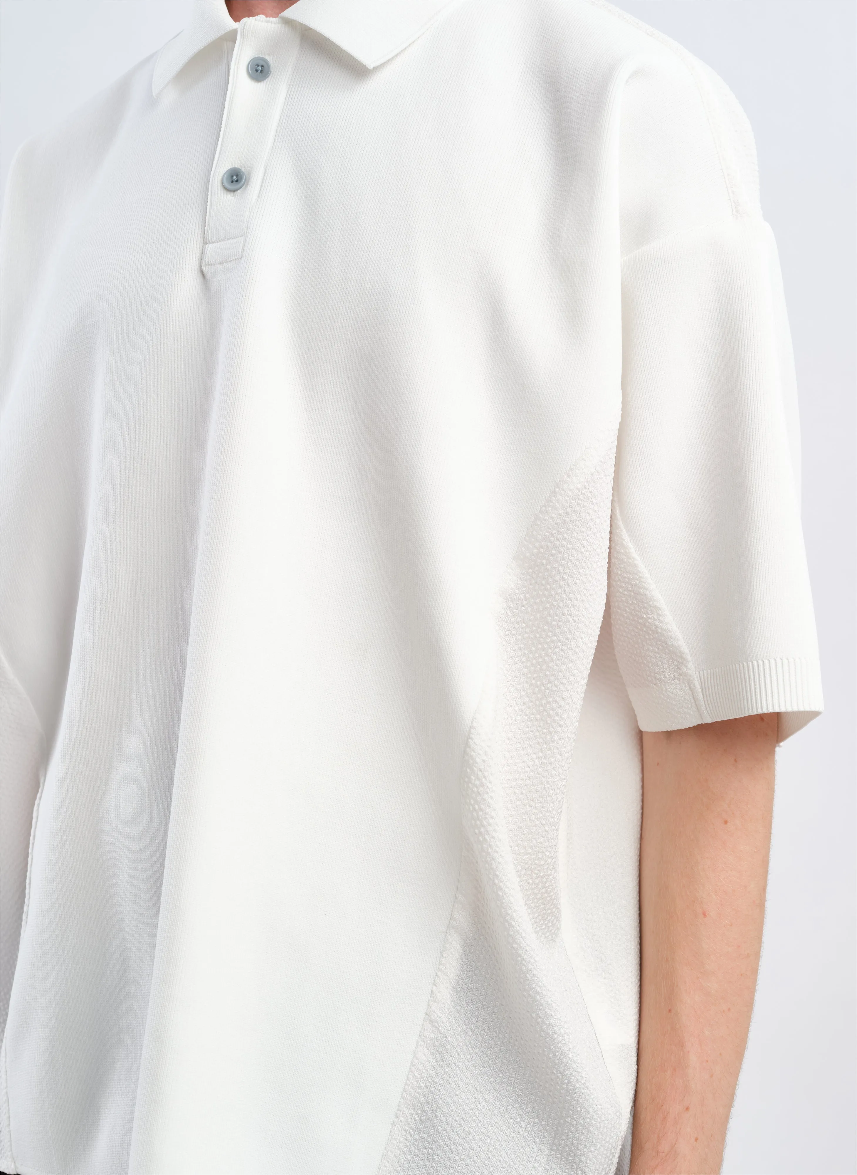 Polyester Business Knit Blocking Polo