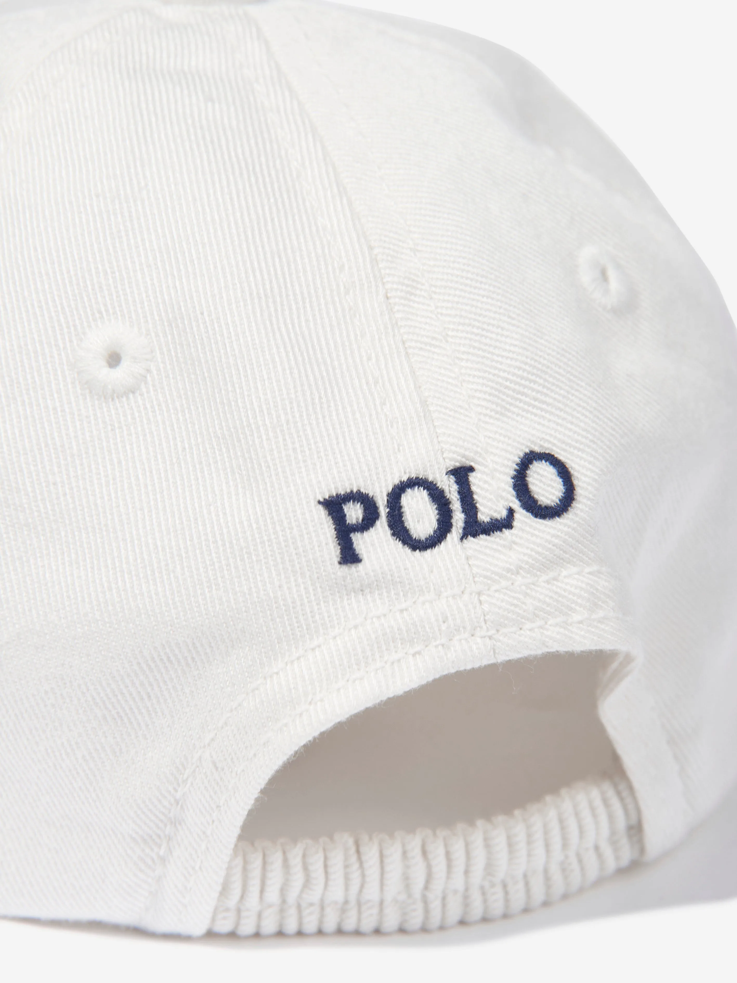 Ralph Lauren Baby Boys Polo Bear Cap in White