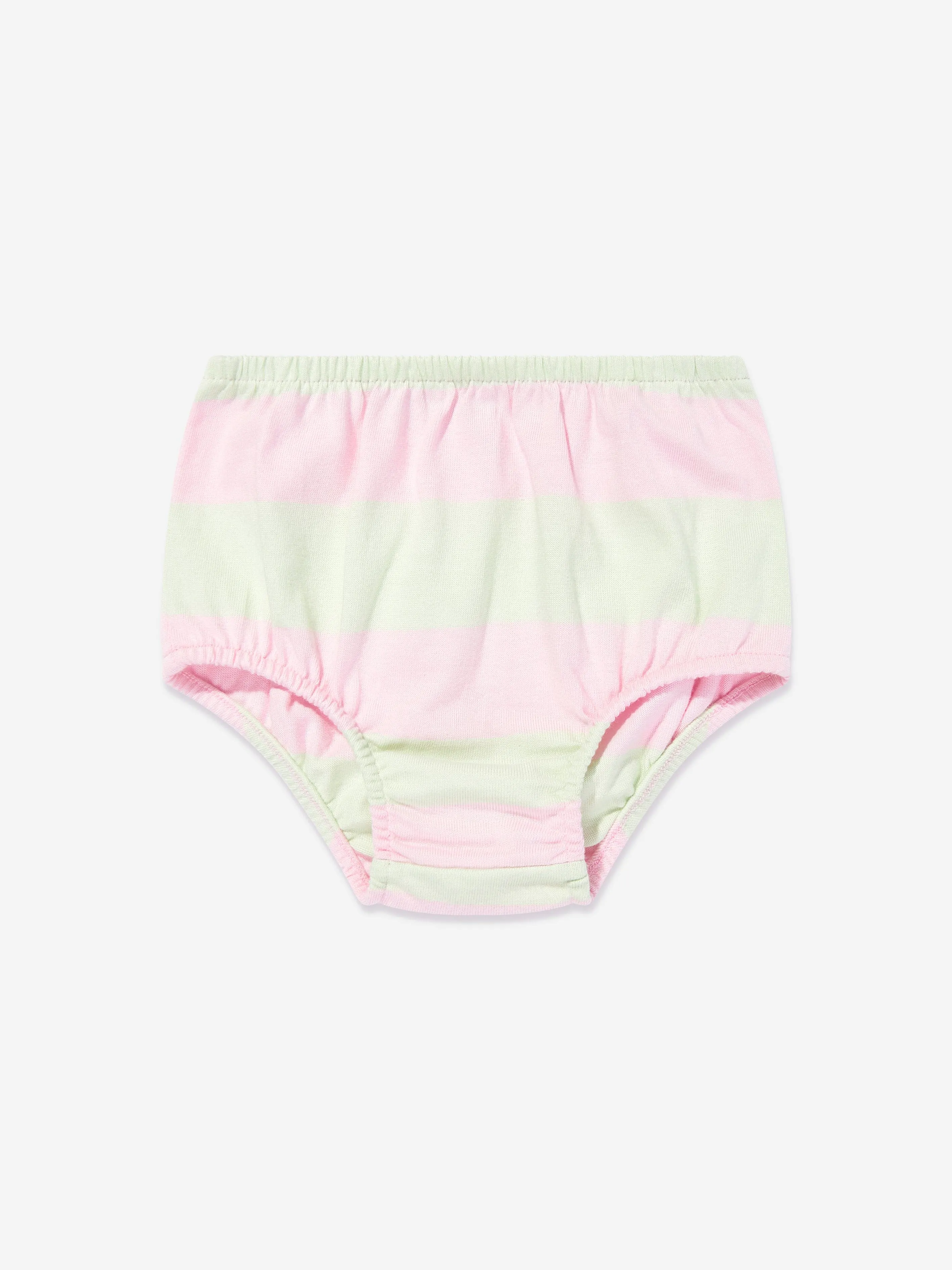 Ralph Lauren Baby Girls Striped Rugby Dress With Bloomers in Pink