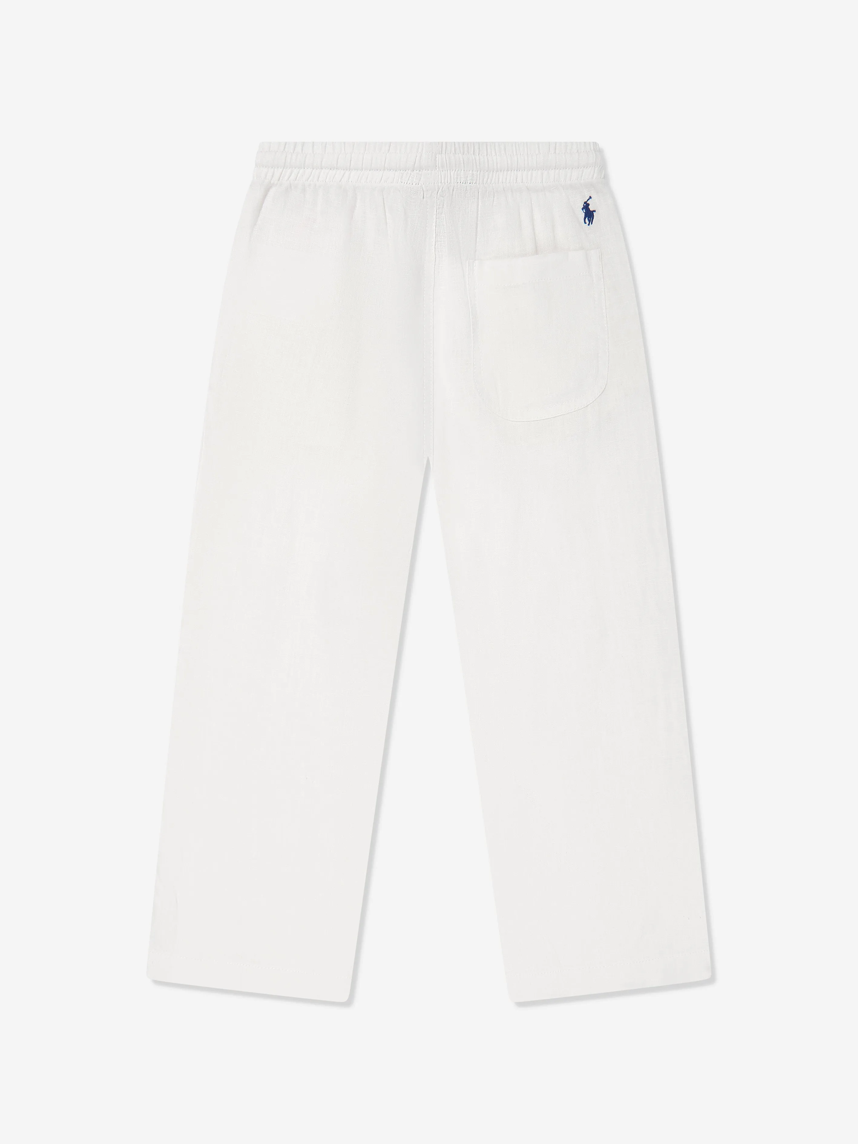 Ralph Lauren Boys Linen Trousers in White