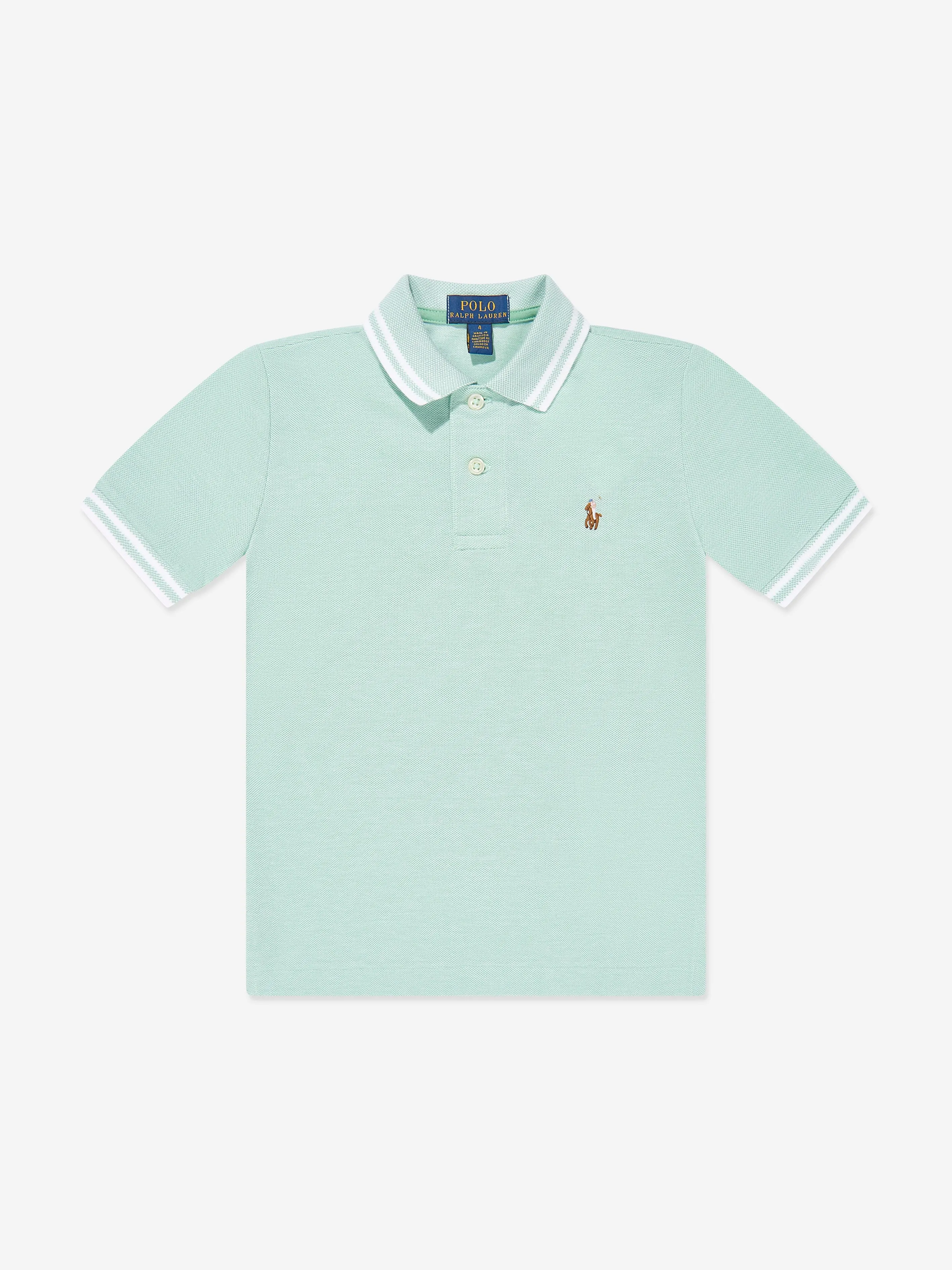 Ralph Lauren Boys Logo Polo Shirt in Green