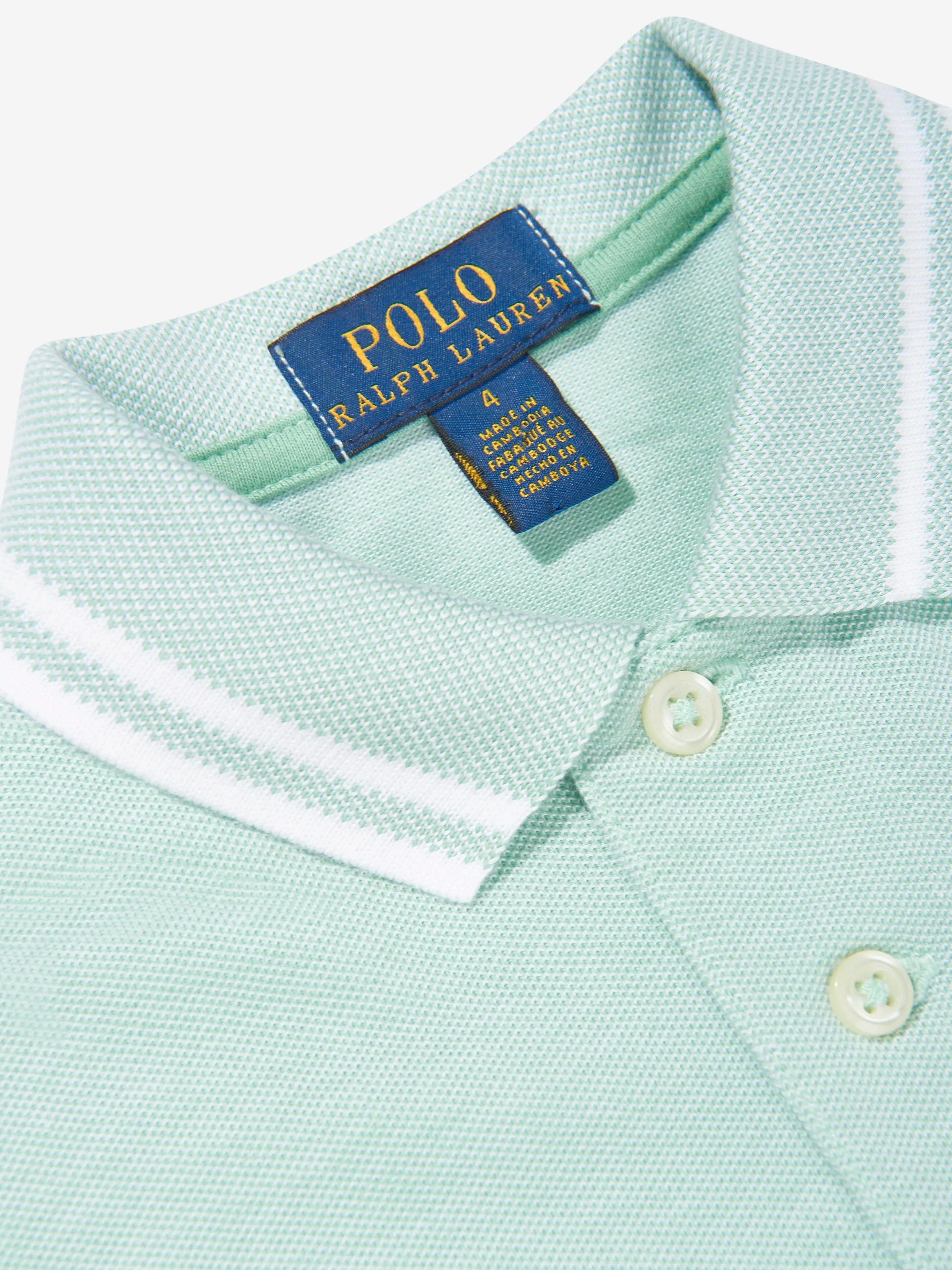Ralph Lauren Boys Logo Polo Shirt in Green