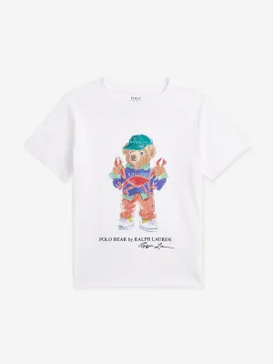 Ralph Lauren Boys Polo Bear T-Shirt in White