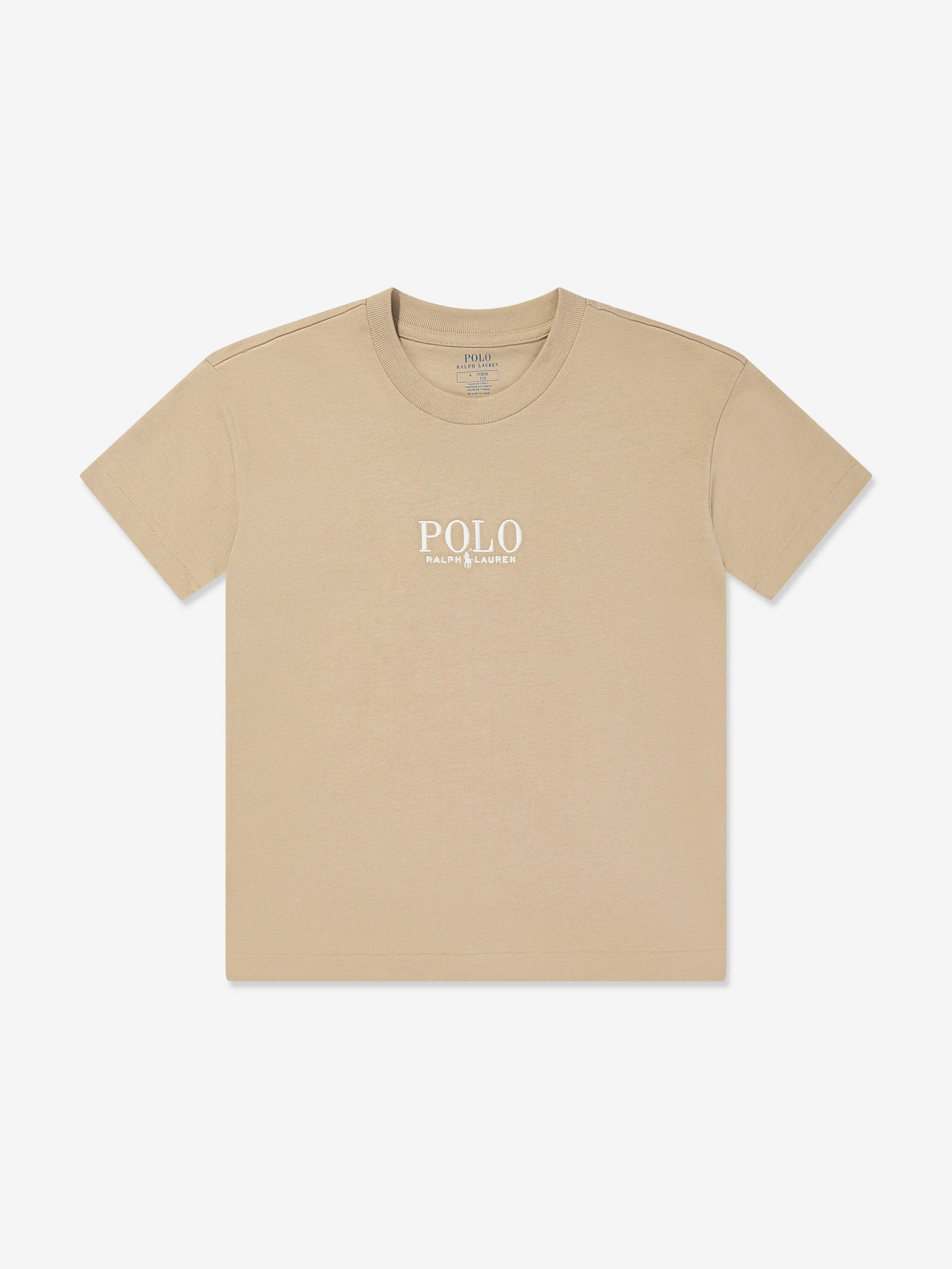 Ralph Lauren Boys Polo T-Shirt in Beige