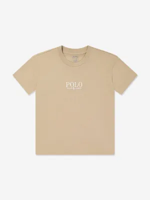 Ralph Lauren Boys Polo T-Shirt in Beige