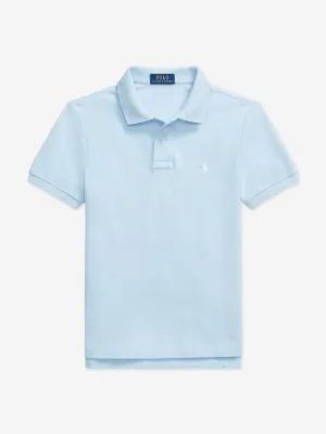 Ralph Lauren Boys Slim Fit Polo Shirt in Blue