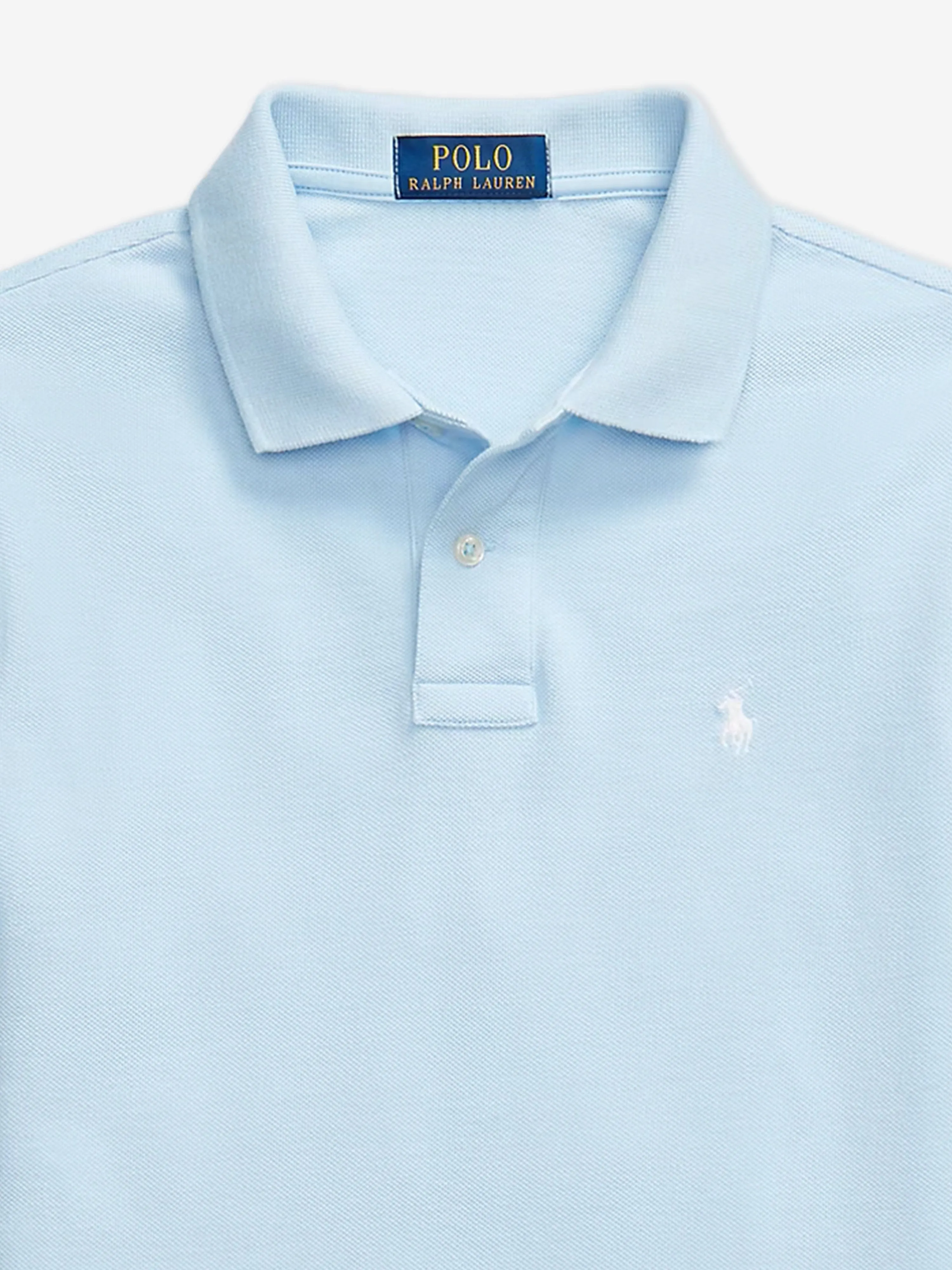 Ralph Lauren Boys Slim Fit Polo Shirt in Blue