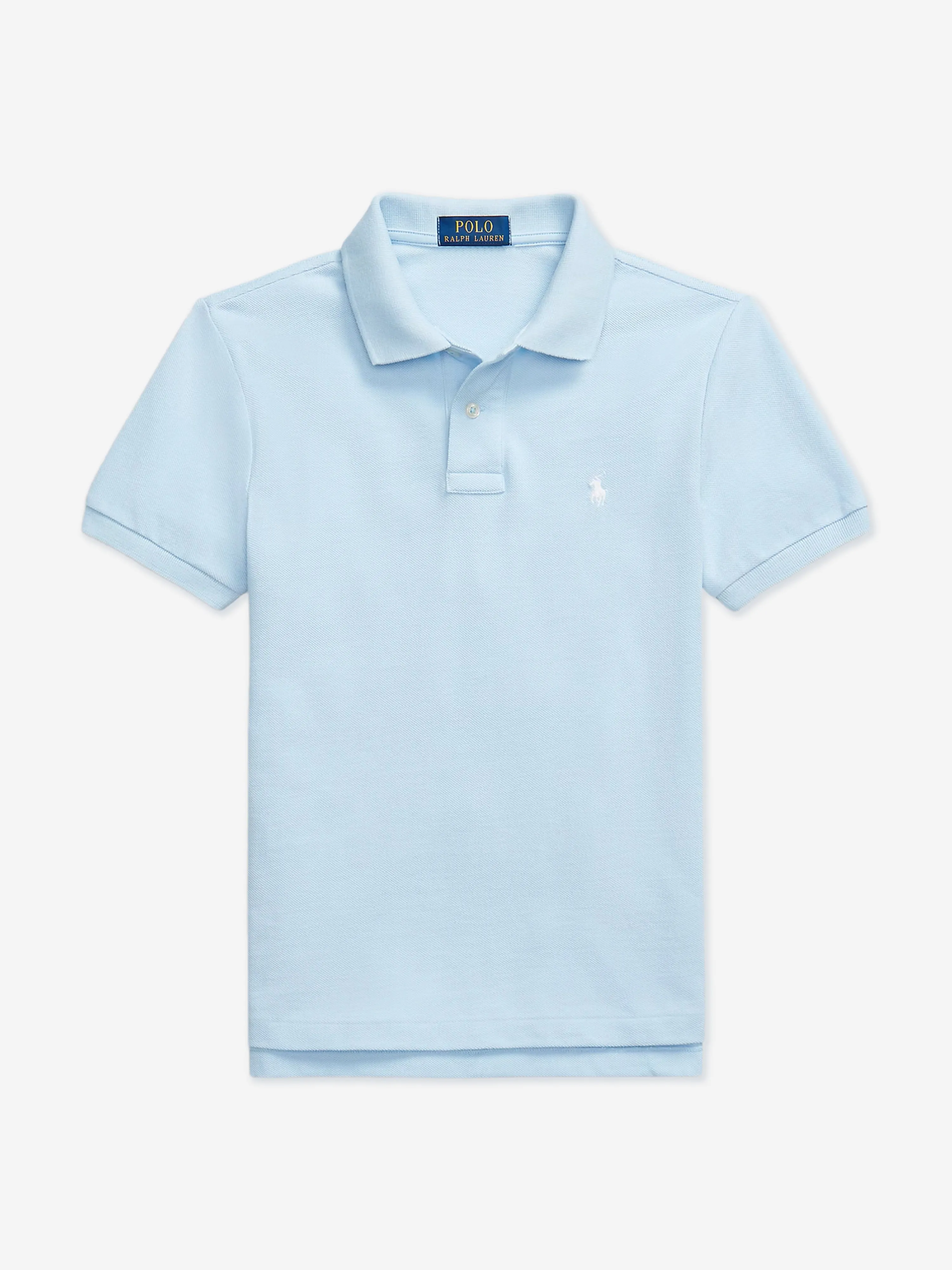 Ralph Lauren Boys Slim Fit Polo Shirt in Blue