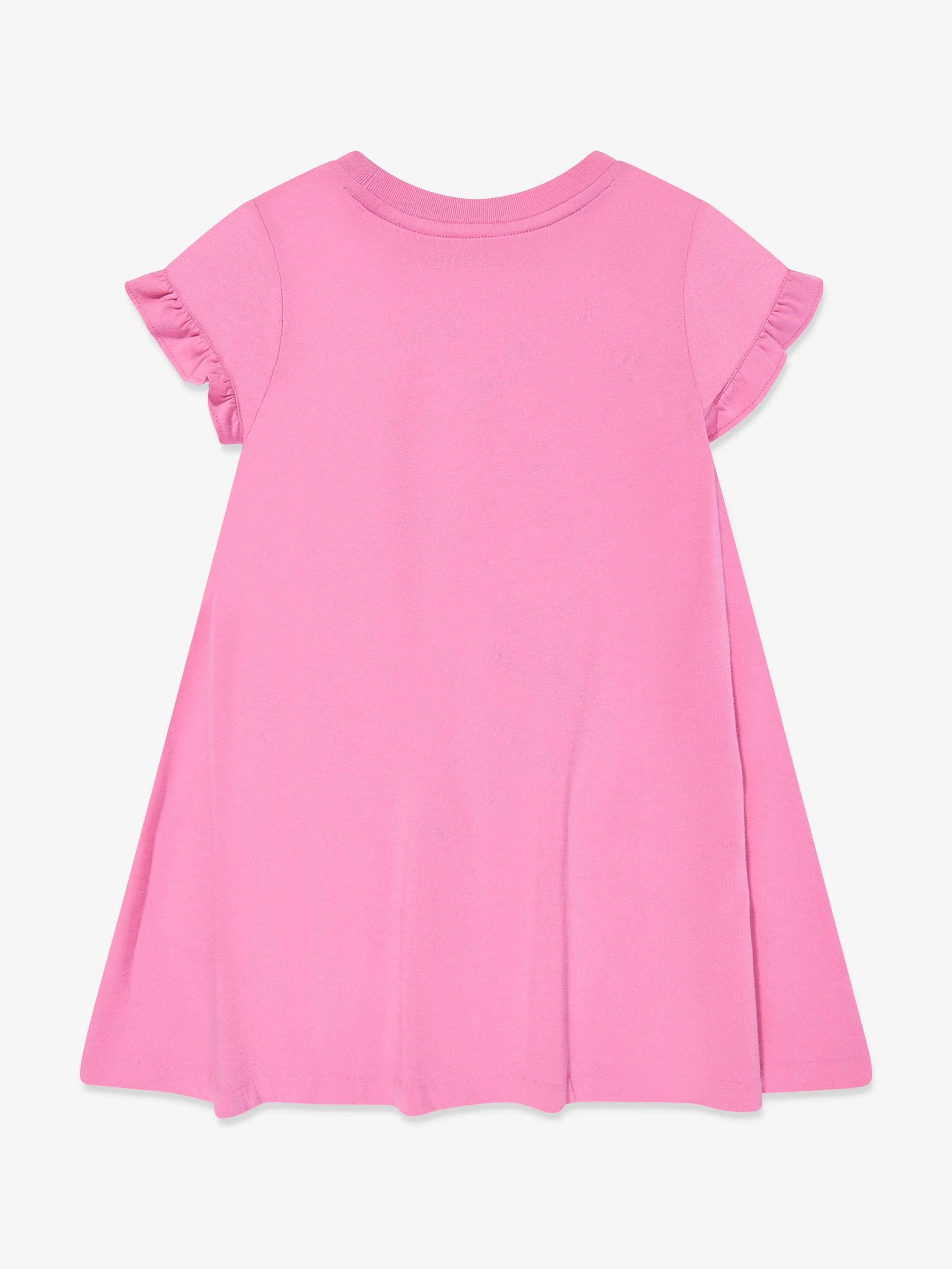 Ralph Lauren Girls Polo Bear Jersey Dress in Pink