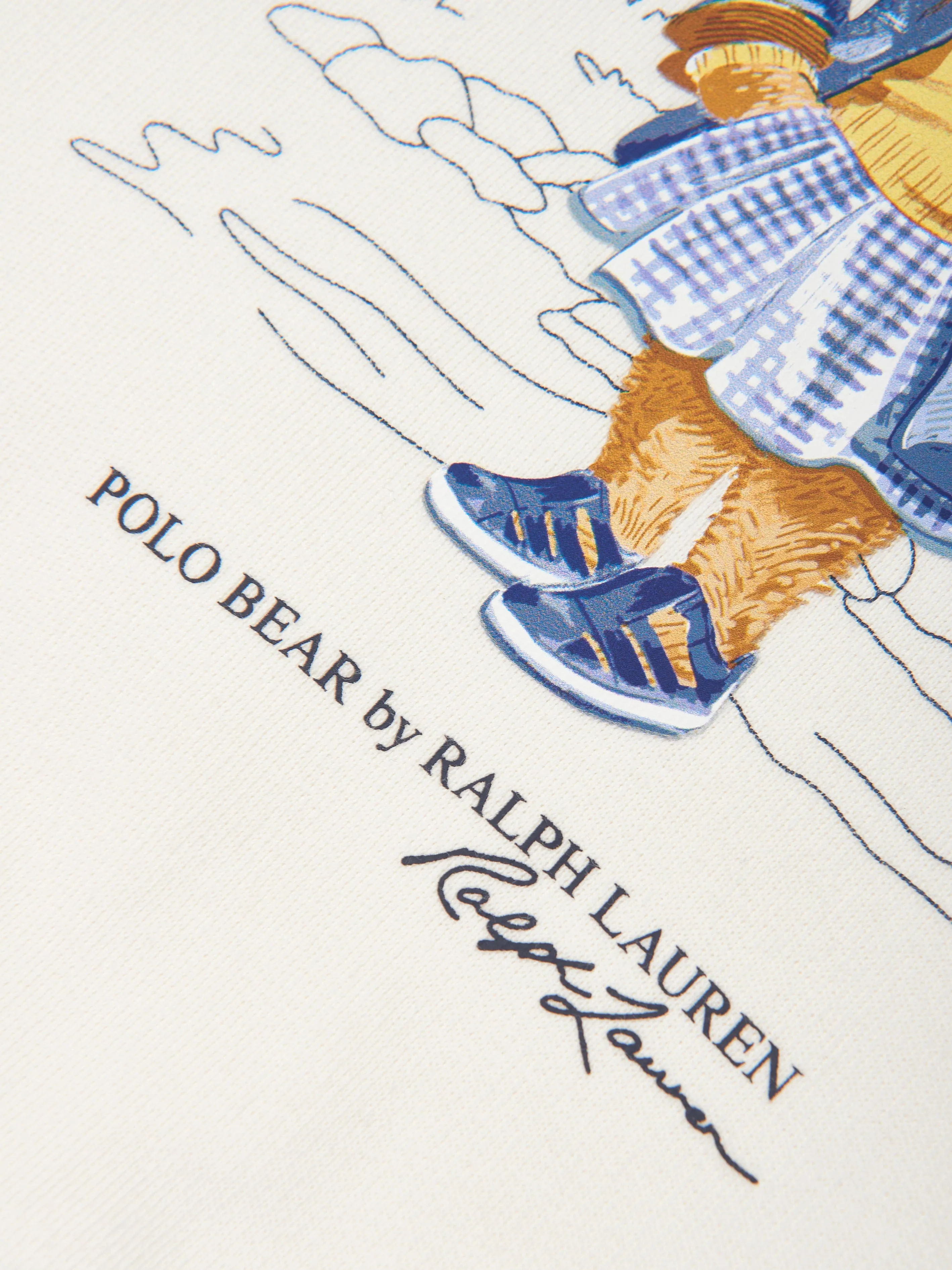 Ralph Lauren Girls Polo Bear Sweatshirt in White