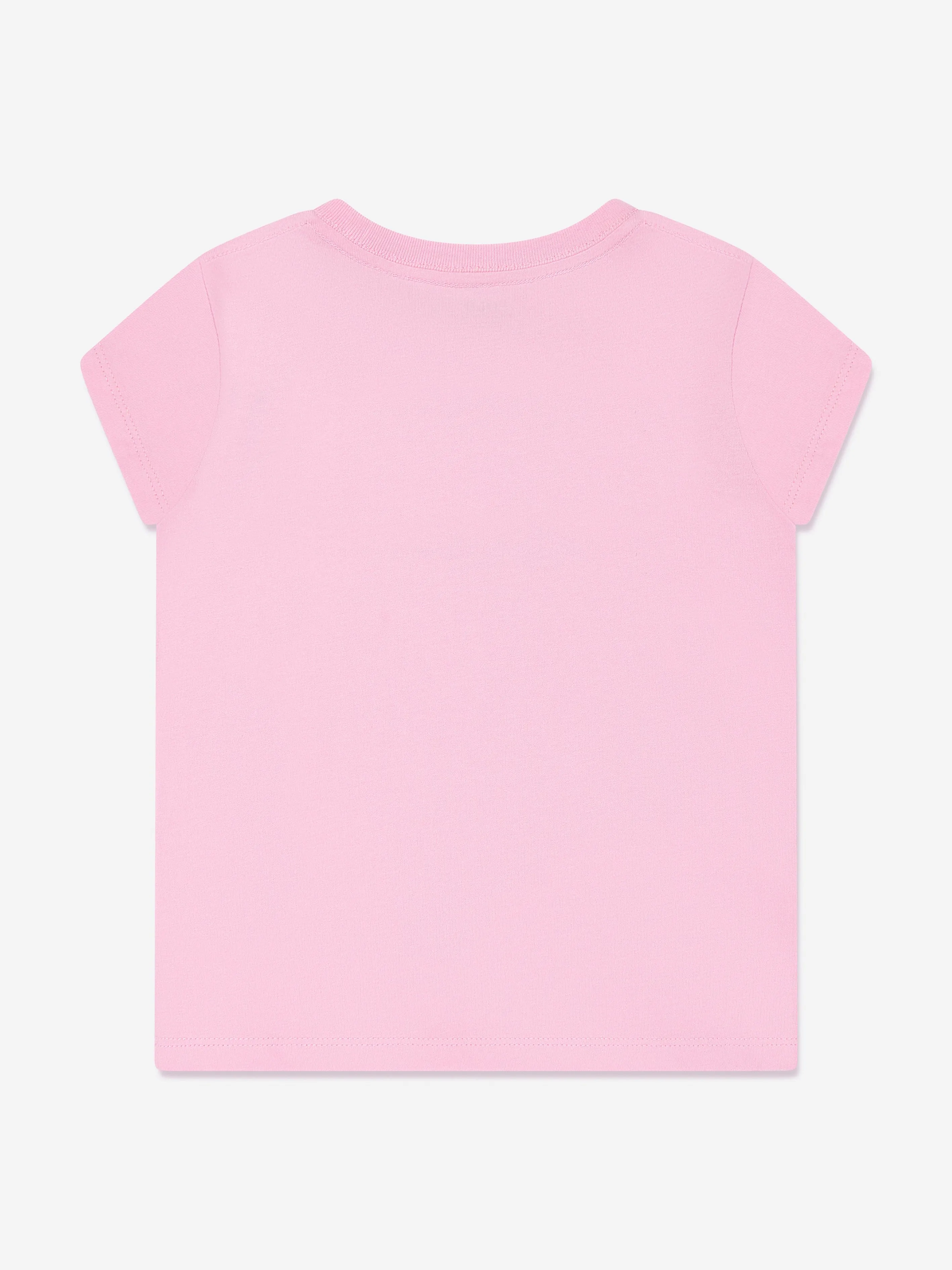 Ralph Lauren Girls Polo Logo T-Shirt in Pink