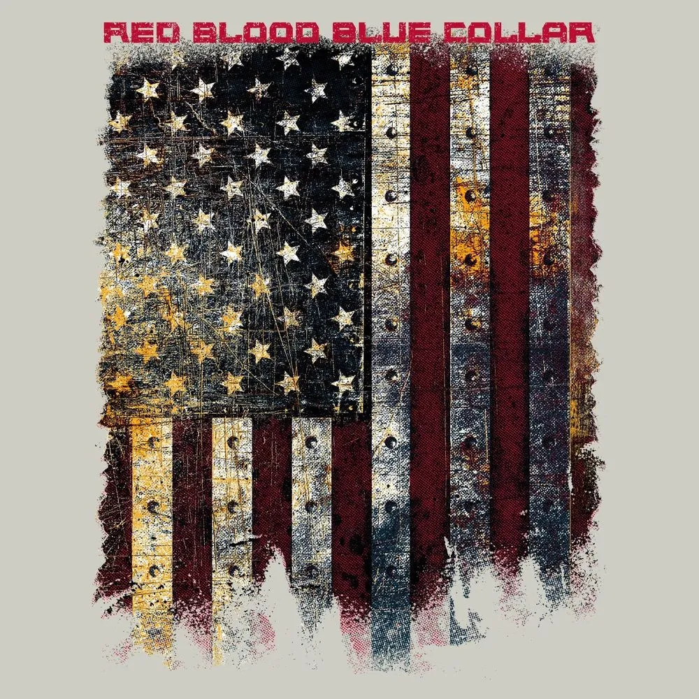 Red Blood Blue Collar® T-Shirt - Sand