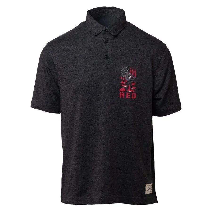 RED Friday Cruiser Polo - Heather Black
