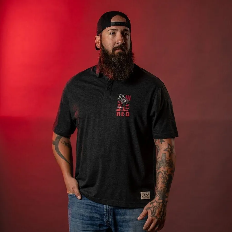 RED Friday Cruiser Polo - Heather Black