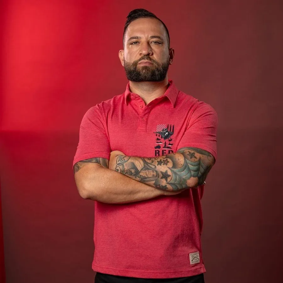RED Friday Cruiser Polo - Heather Red