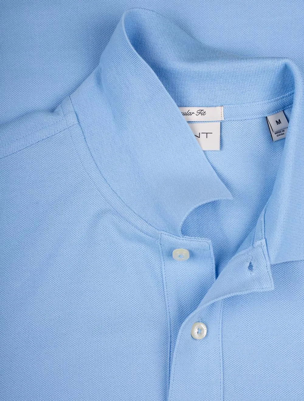 Regular Shield Shirt Sleeve Pique Polo Capri Blue