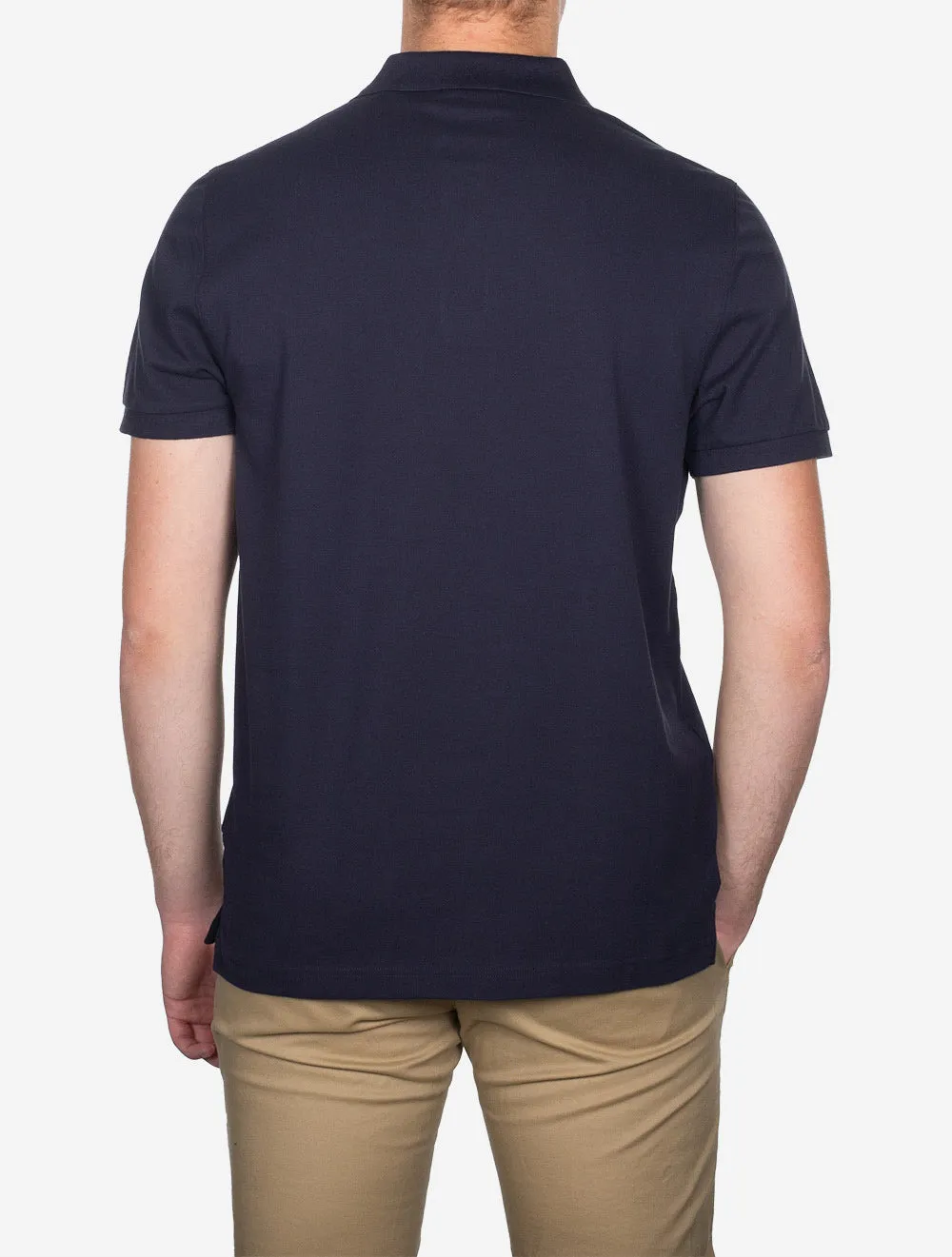 Regular Shield Shirt Sleeve Pique Polo Evening Blue