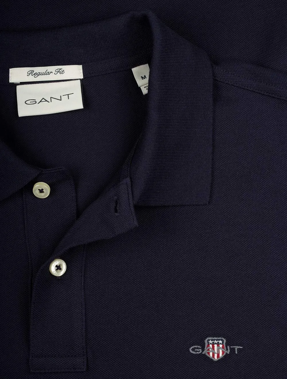 Regular Shield Shirt Sleeve Pique Polo Evening Blue