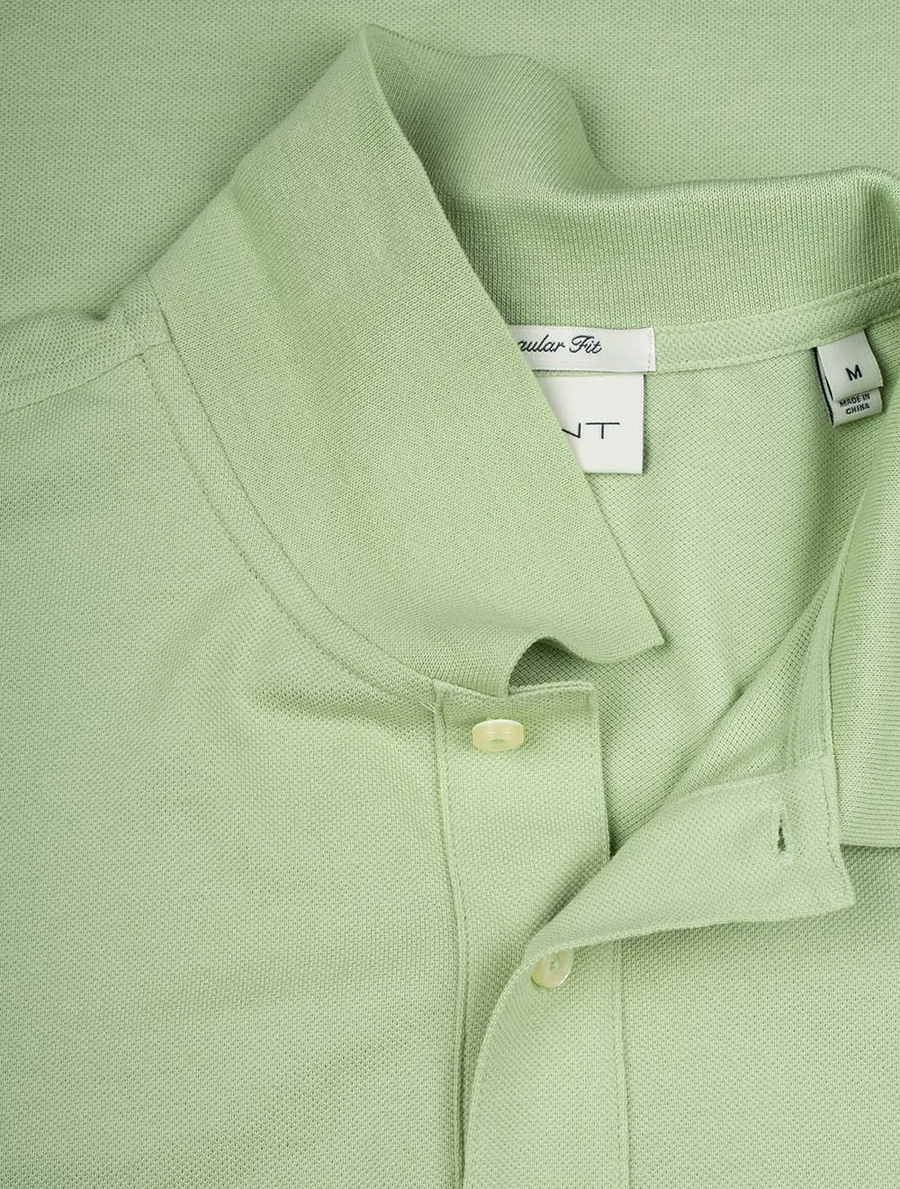Regular Shield Short Sleeve Pique Polo Apple Green