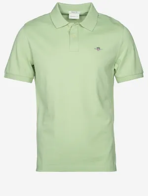 Regular Shield Short Sleeve Pique Polo Apple Green