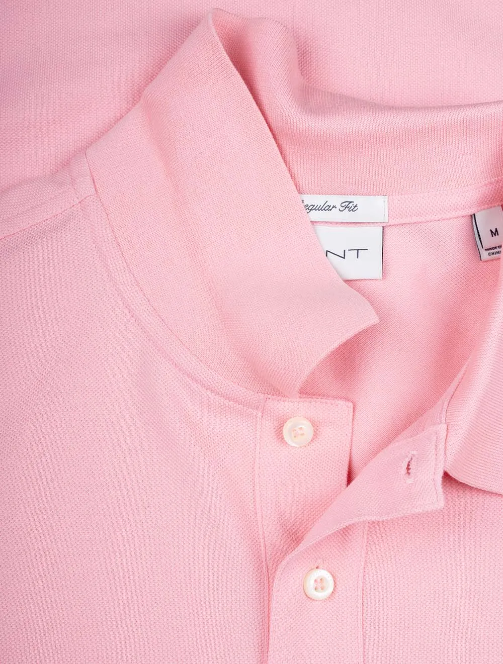 Regular Shield Short Sleeve Pique Polo California Pink