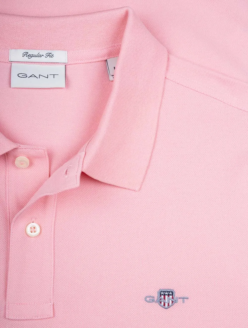 Regular Shield Short Sleeve Pique Polo California Pink