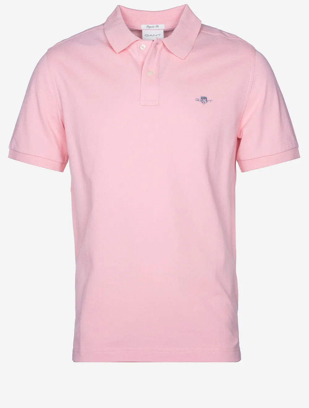 Regular Shield Short Sleeve Pique Polo California Pink