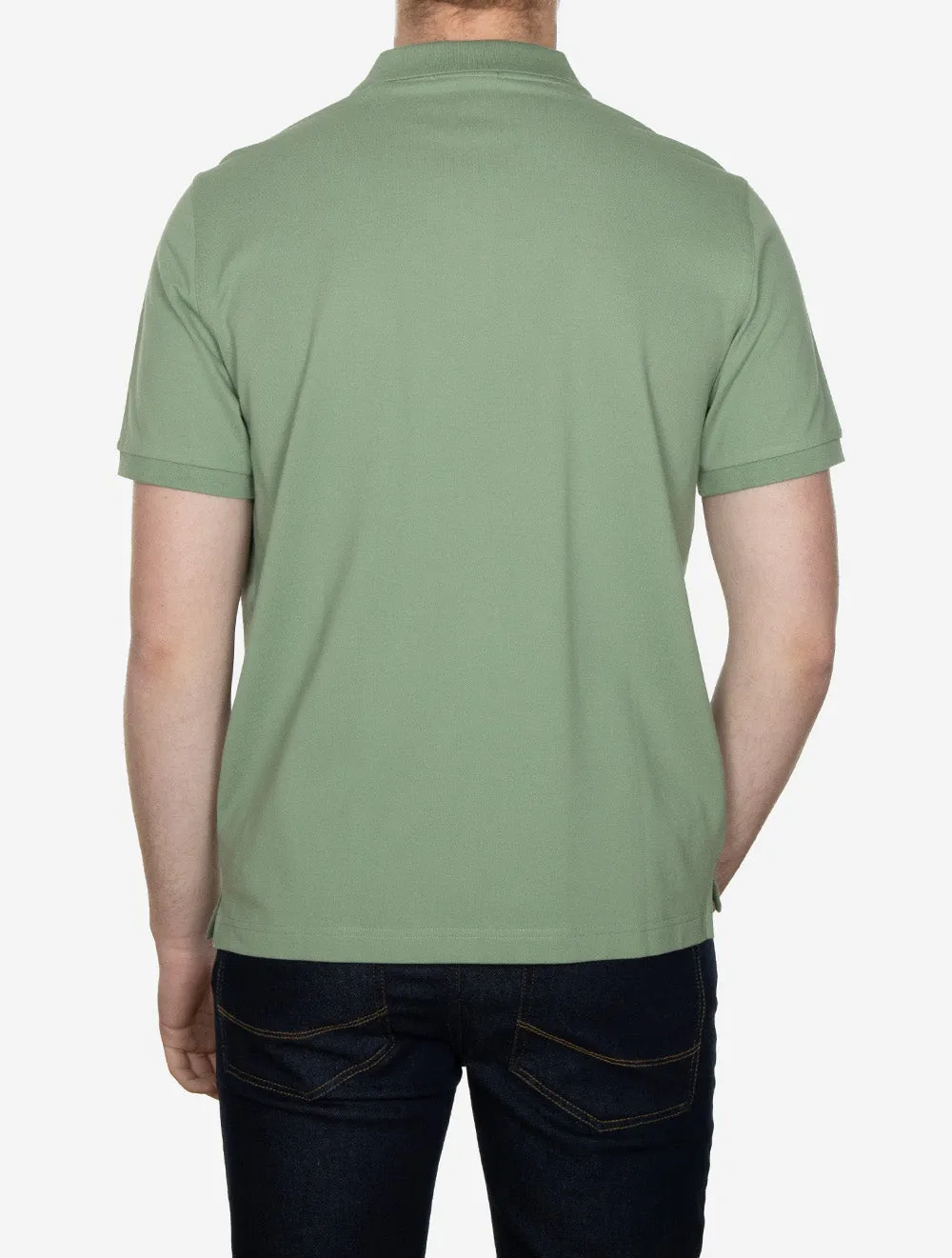 Regular Shield Short Sleeve Pique Polo Kalamata Green