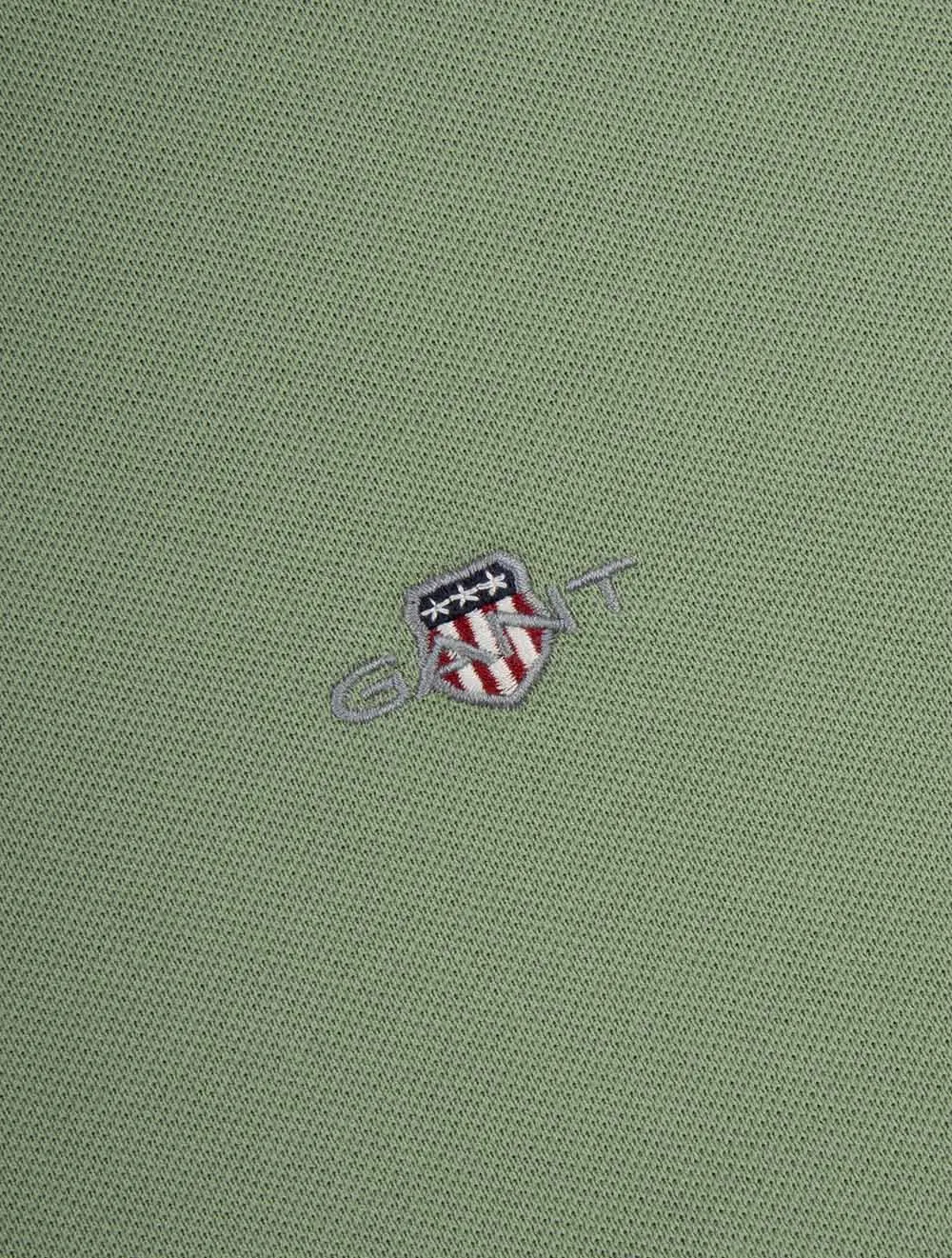 Regular Shield Short Sleeve Pique Polo Kalamata Green