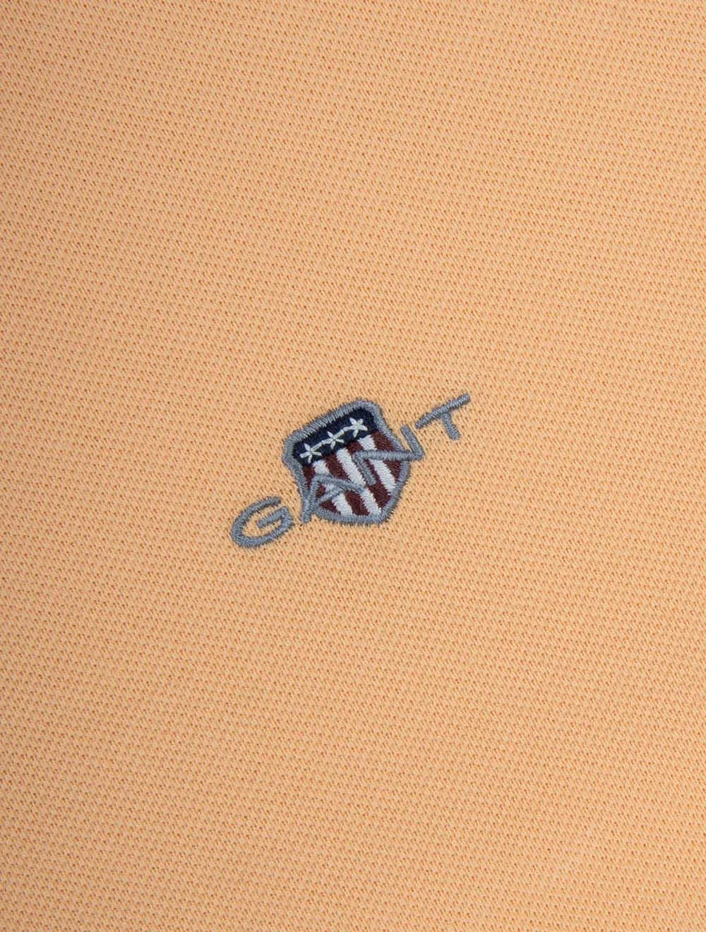 Regular Shield Short Sleeve Pique Polo Peachy Orange
